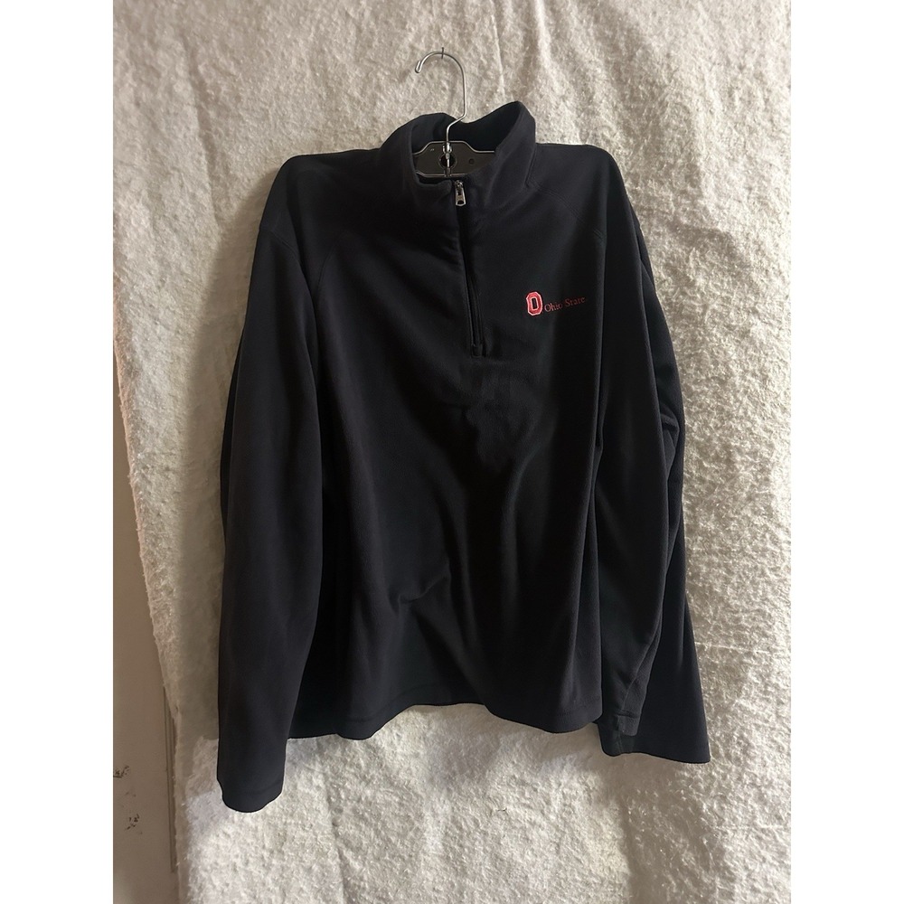 Columbia Ohio State Buckeyes Black Quarter Zip Fleece Pullover Jacket Women's 3X